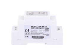 Fuente de alimentación conmutada para carril DIN DR-15-24 de 15 W, 24 V y 0,63 A