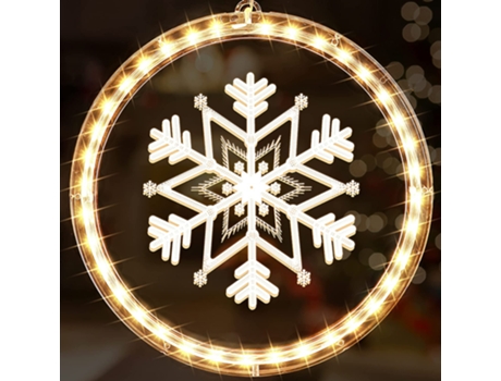 Adorno de Navidad ZMDECQNA Lámpara Ventana Led Ventosa Cortina Decoración