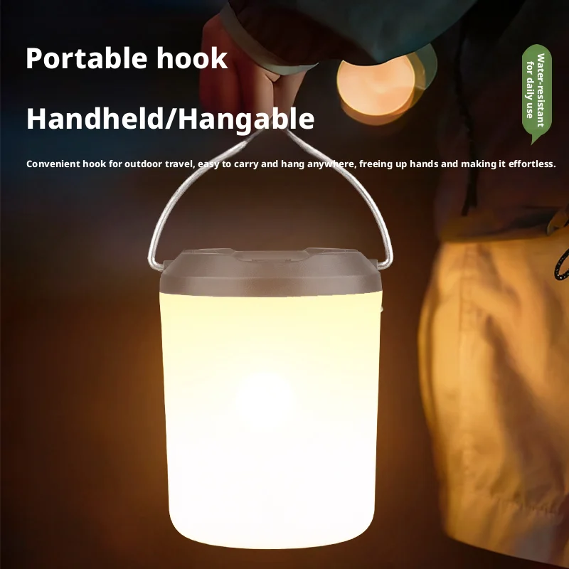 (luz Caliente) Luz De Campamento Al Aire Libre - Tienda De Iluminación - Luz De Campamento De Mano Iluminador Portátil Para Exploración De Campo