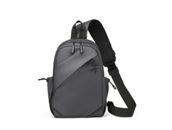 Bolso bandolera (gris), diseño sofisticado, gran capacidad.