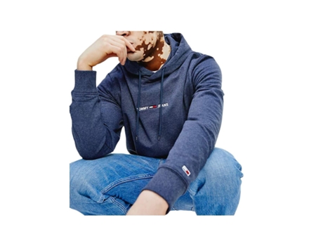 Sudadera TOMMY JEANS (XS - Azul)