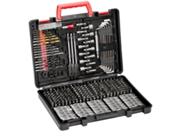 Kit de reparación de 318 piezas con brocas para madera, metal, mampostería y brocas CR-V de alta resistencia con organizador de Tekmaquinas