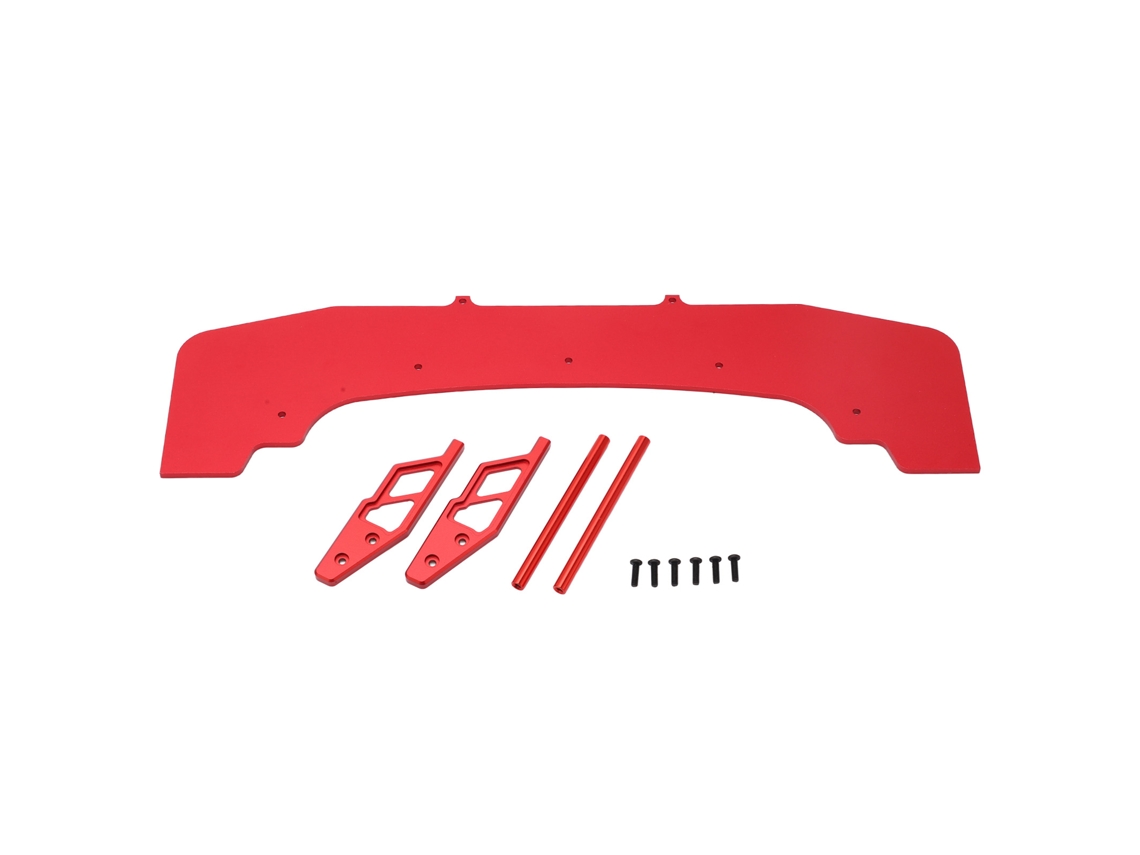 Parachoques Delantero Arrma Rojo 1/7 1/8 De Aluminio, Resistente A Los Arañazos, De Acero Inoxidable Duradero, Fácil Instalación. Accesorios Para Coches Rc.