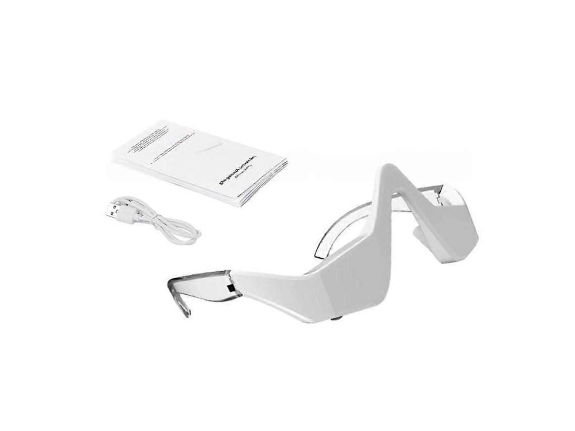 Gafas de terapia de luz roja para el contorno de ojos, con 4 modos de masaje ocular con microcorriente para aliviar las bolsas debajo de los ojos. GOKOCO