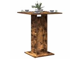Mesa de bistró | Mesa de bar 60x60x75cm, derivados de madera de roble ahumado