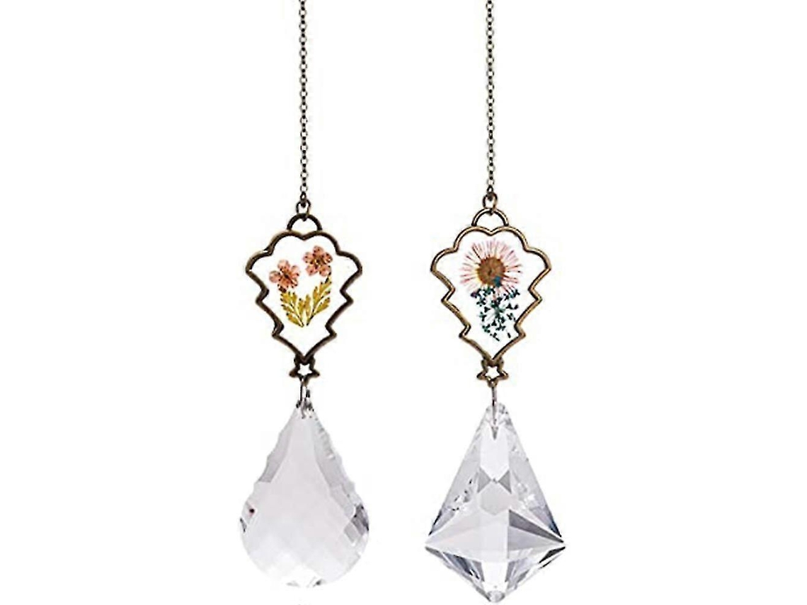Precioso colgante de ventana con forma de flor de cristal - Refracción de luz arcoíris, ideal para el hogar y para regalar.