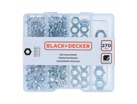 Set Tuercas BLACK & DECKER 270 Piezas