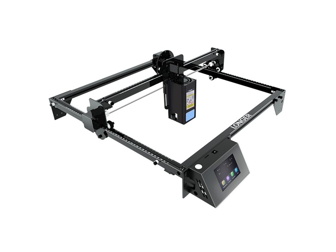 Grabador láser LONGER RAY5 20W 0.08x0.1mm Punto láser Chipset de 32 bits Conexión de aplicación 375x375mm