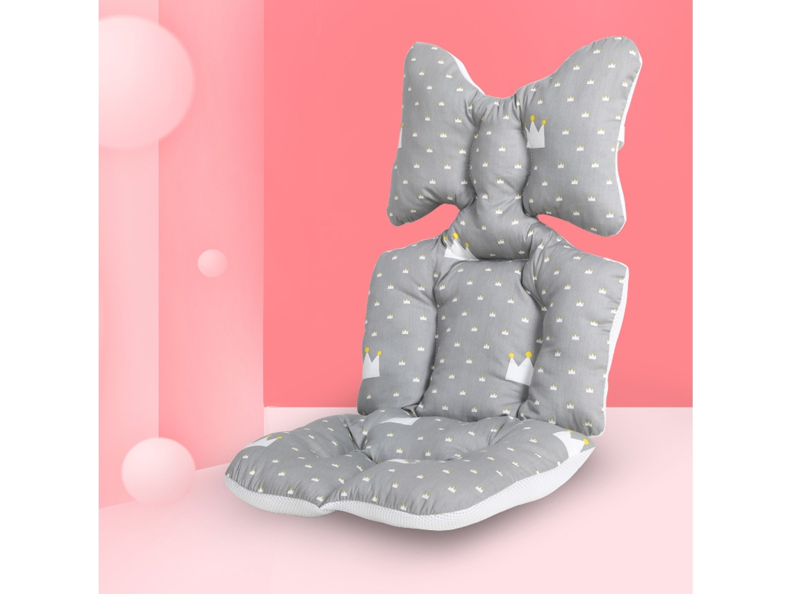 Cojín Para Asiento De Cochecito, Cojín Para Asiento De Coche De Bebé De Doble Cara, Transpirable Y Suave Cuich