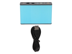 Tarjeta De Sonido Usb 6 Canales 5.1 Adaptador De Audio Usb Externo Para Pc Portátil Azul 48khz