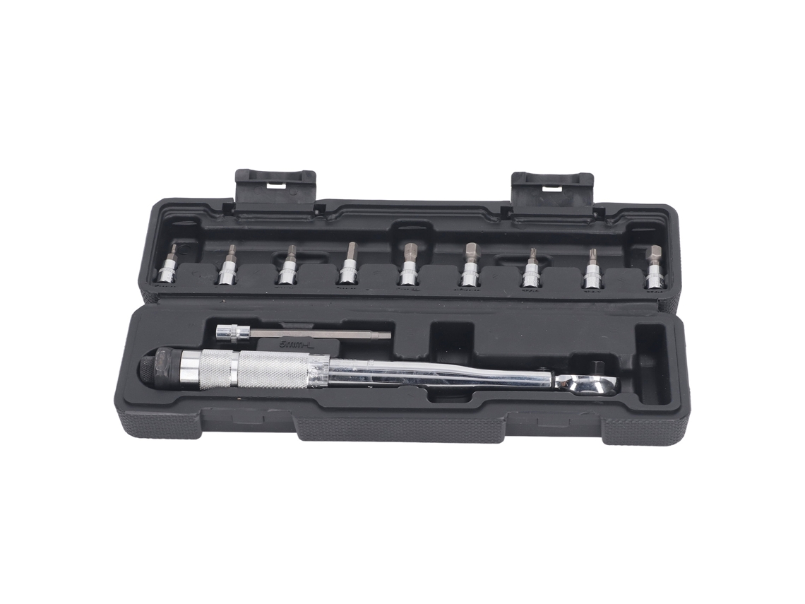 Kit De Teclas De Ratón De Ángulo Reversible De 1/4", Par Ajustable De 5 A 25 N·m Con Puntas.