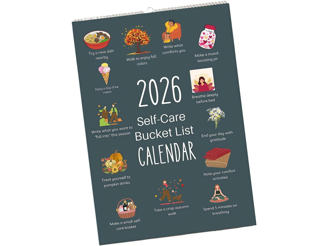 Calendario Colgante De Diseño Artístico, Papel Resistente A Desgarros, Calendario Con Fecha Clara