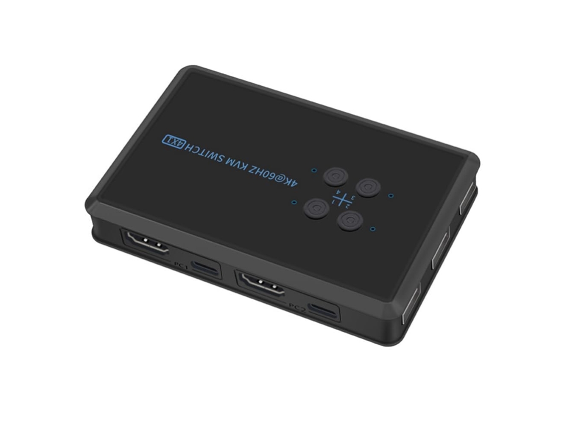 Controlador Kvm Usb De Escritorio De 4 Puertos Y 4k