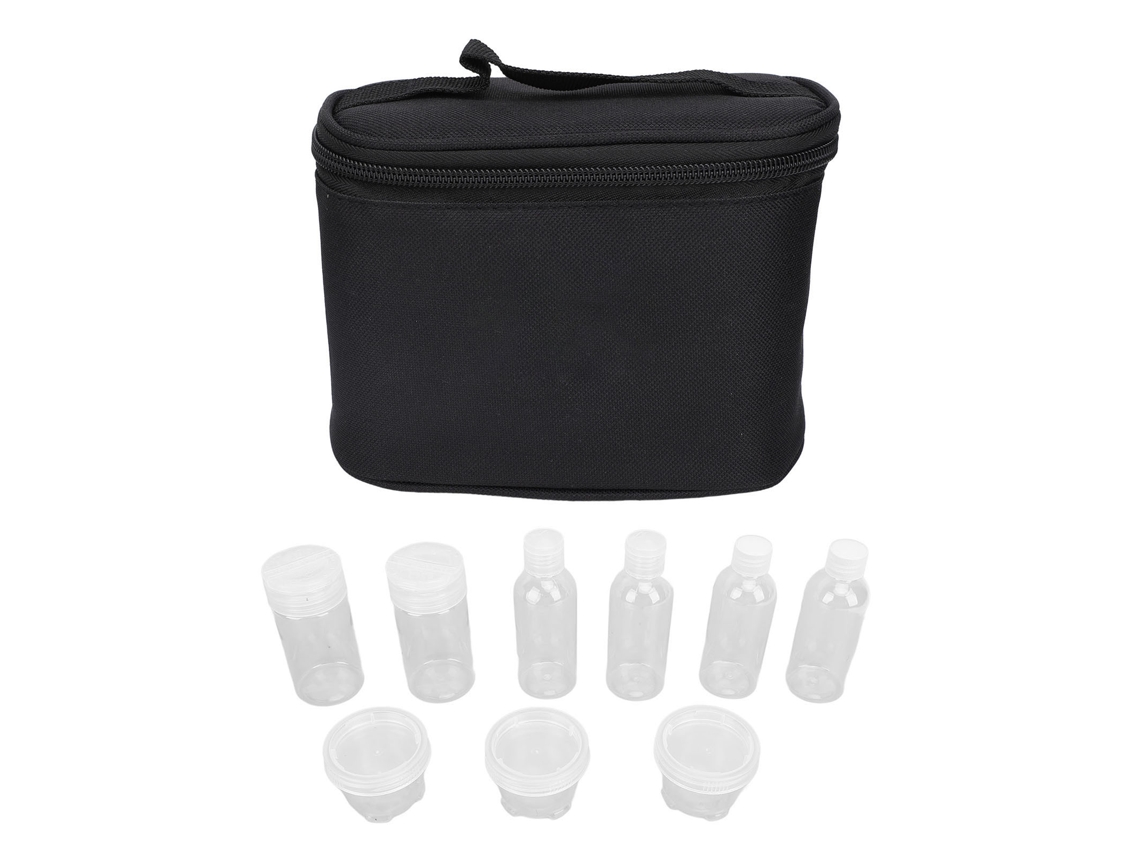 Juego De Tarros De Especias Portátiles De Pet Transparente Con Bolsa Para Camping, Picnics Y Viajes.