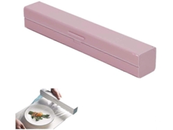 Dispensador y cortador de film alimentario para film plástico y aluminio con corte rápido