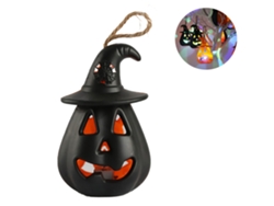 Linterna de calavera de calabaza de terror con luces LED intermitentes de colores