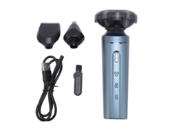 Recortadora de barba eléctrica Aetheria 3 en 1 con 3 cabezales oscilantes, lavable en todo el cuerpo, 600 mAh para hombres.