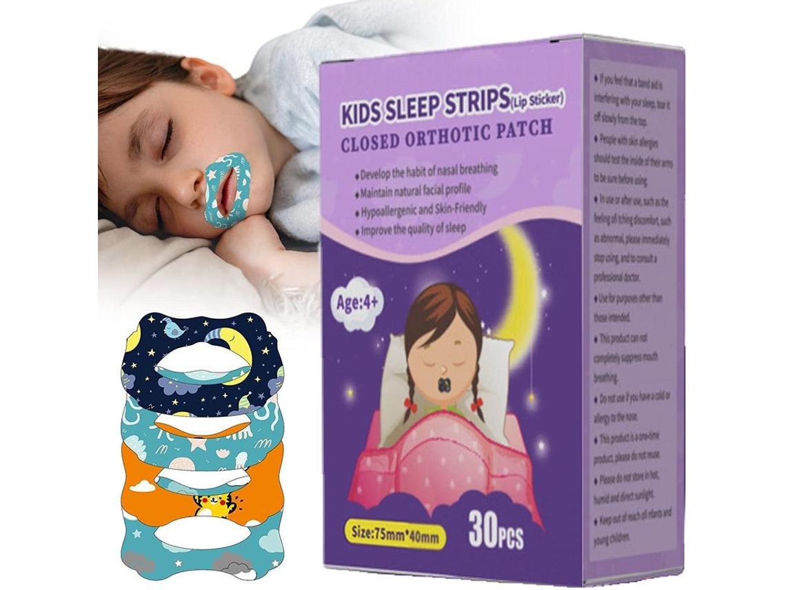 Tiras Nasales Para Respirar - Solución Antirruido Para Dormir, 30 Unidades, Detiene Los Ronquidos, Mejora El Sueño Profundo Y La Sequedad Bucal.