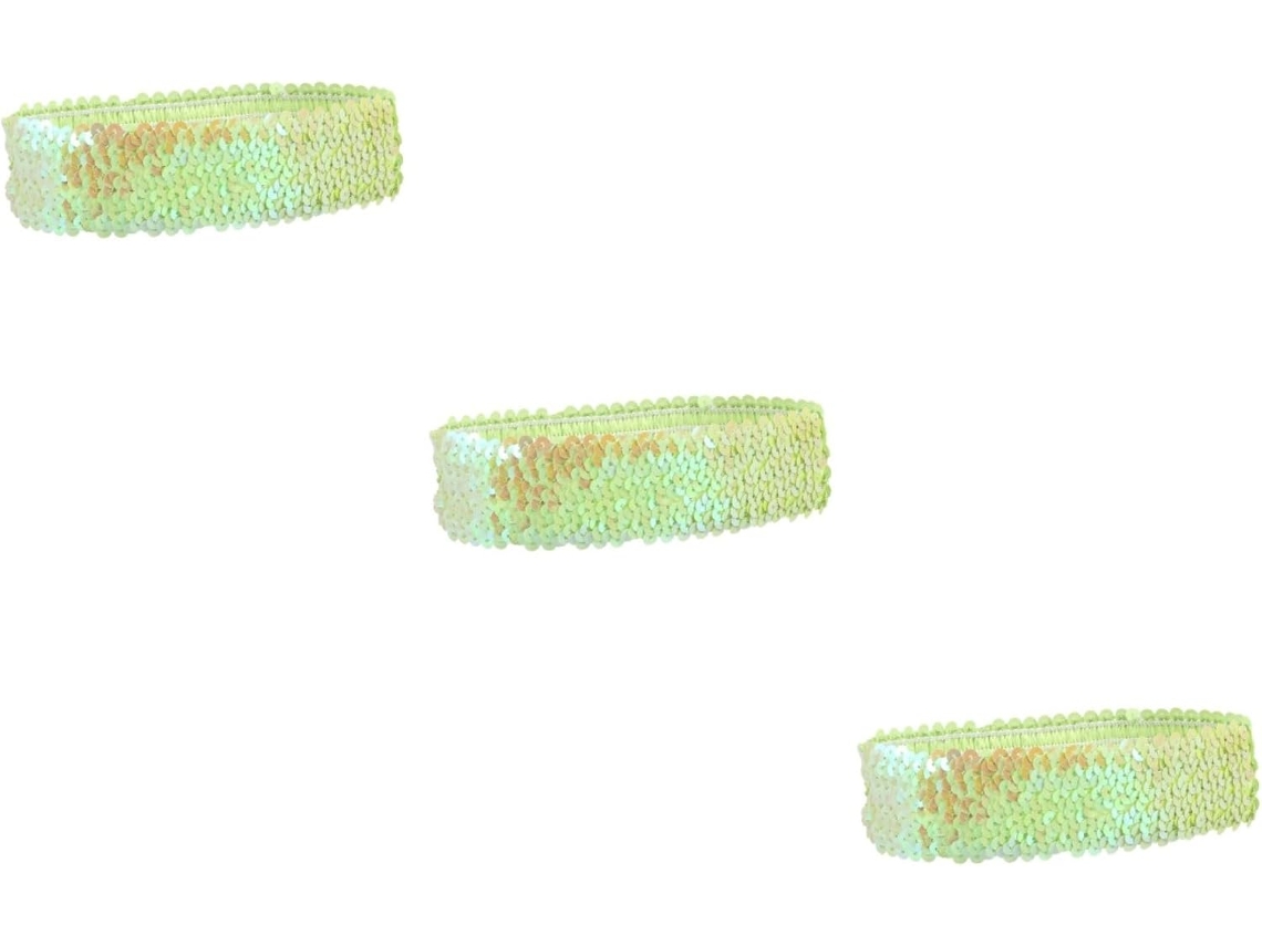 Conjunto De 3 Faixas De Cabelo Elásticas Acolchoadas E Brilhantes Para Mulheres E Meninas.