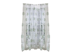 1 cortina con estampado de flores. ALLINLESS