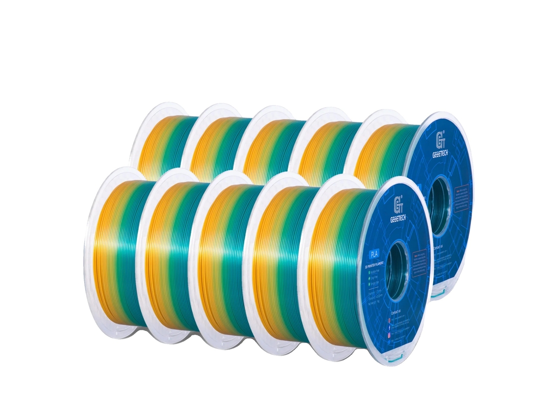 Filamento PLA para impresora 3D, biodegradable, de alta resistencia, con degradado de color OEM