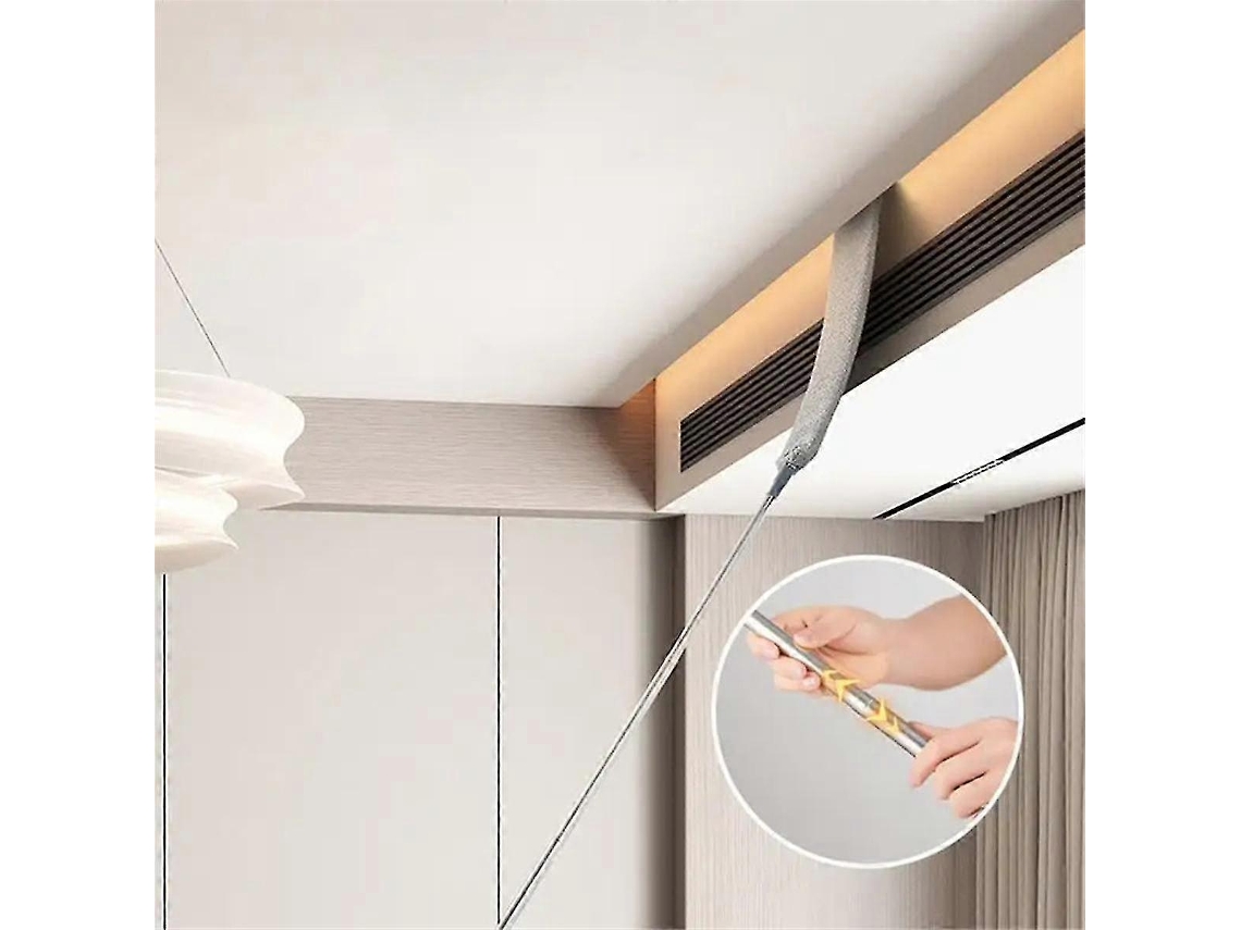 Cepillo de fibra para limpiar muebles y grietas, ideal para eliminar el polvo debajo de las camas y otras áreas. Nostalgia88