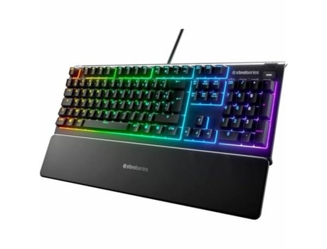 Teclado mecánico STEELSERIES APEX 3 Francés Negro AZERTY