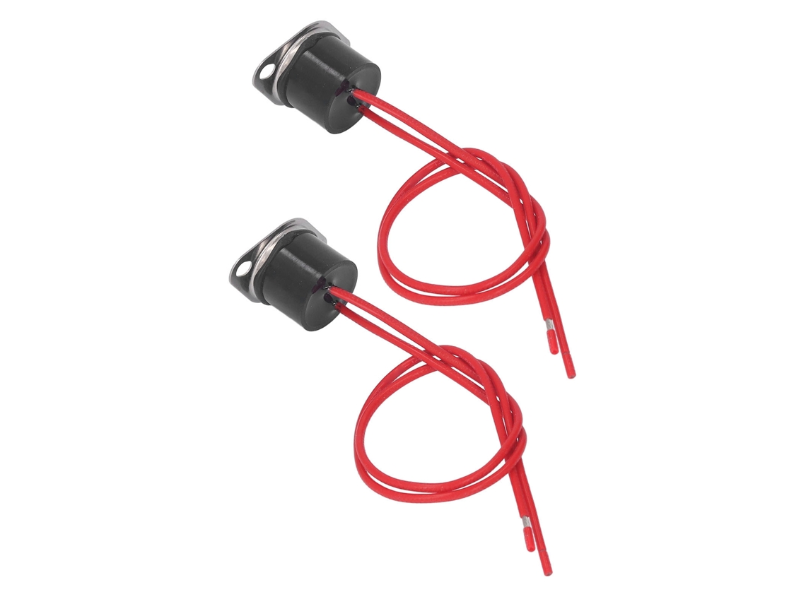 2 Piezas Interruptor De Control Térmico Impermeable Sensor Bimetálico Termostato Interruptor De Temperatura 10a 250v