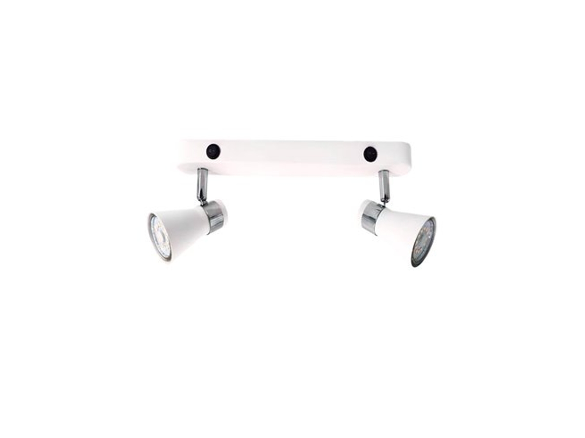Aplique lineal doble con interruptor Serie Selna GU10 Blanco GSC