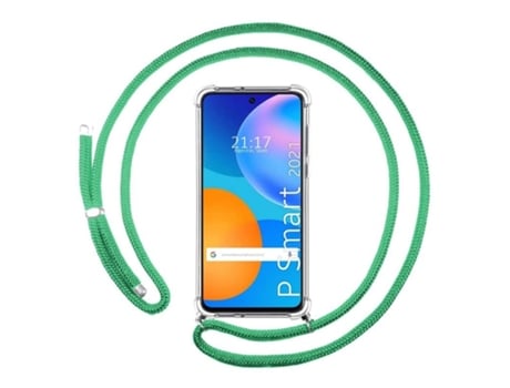 Carcasa Huawei P Smart 2021 TUMUNDOSMARTPHONE Colgante Verde