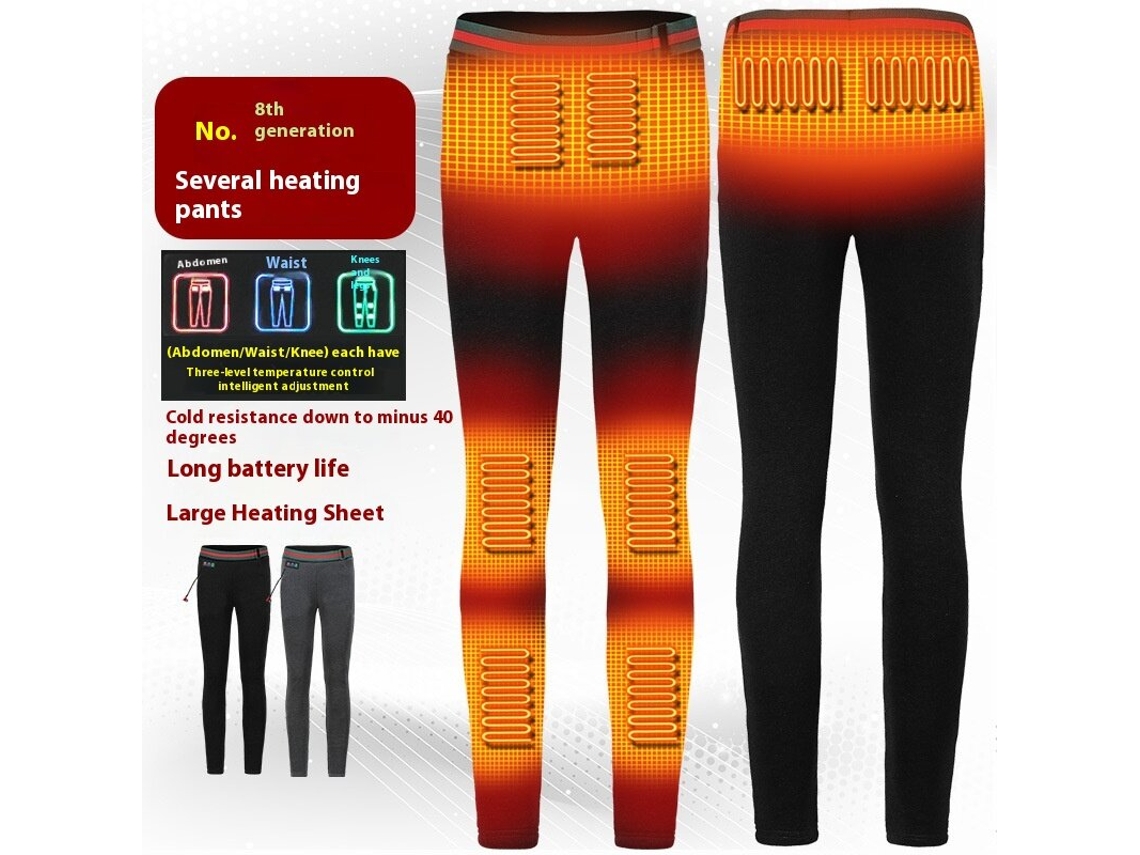 Mtengoo Ht-08a Pantalones Eléctricos Calefactables Mujer 8 Zonas 3 Niveles Mallas Térmicas Impermeables Invierno Aire Libre