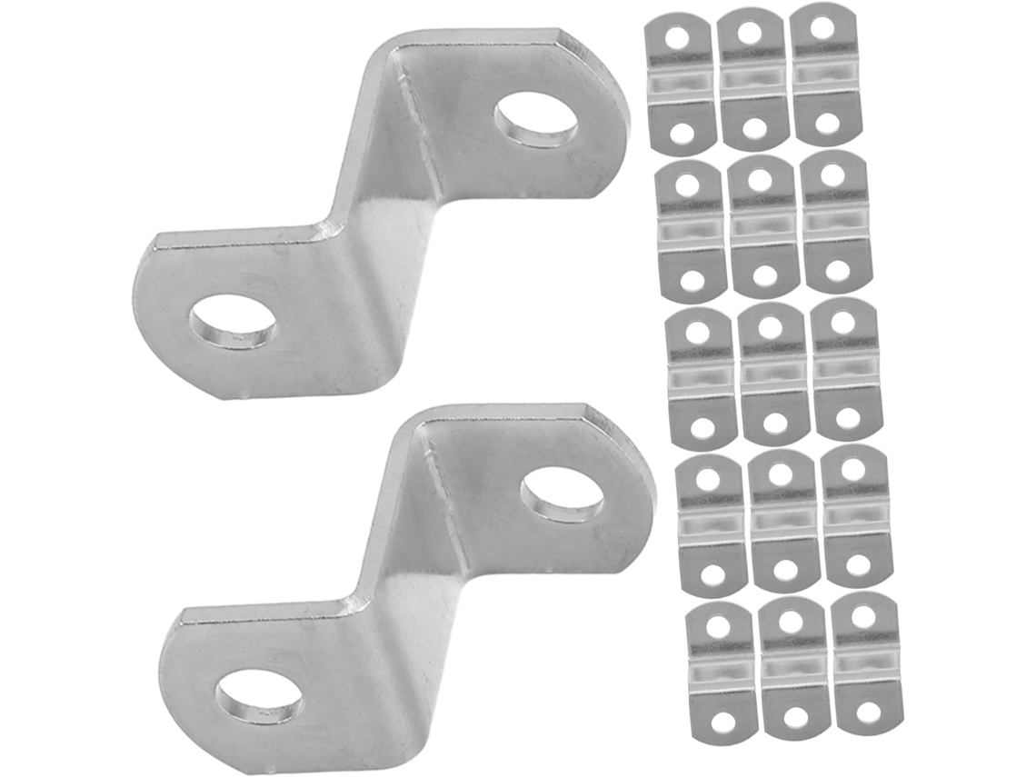 Paquete De 50 Clips Metálicos En Forma De Z: Soportes Pequeños Y Resistentes Para Espejos Y Muebles.