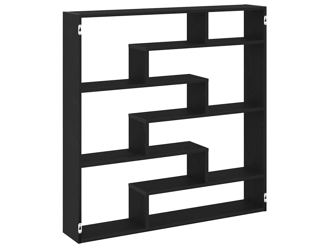 Estante de pared cúbico con 7 compartimentos en negro MAISON EXCLUSIVE