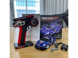 Coche de derrape con giroscopio actualizado y control remoto, escala 1/28 MDUG (azul)