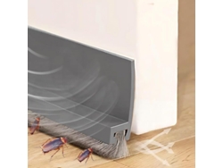 Puerta Base de 100 cm con Cepillo, Aislamiento Térmico y Acústico, Junta Autoadhesiva, Impermeable, Recortable a la Medida Necesaria Btforus