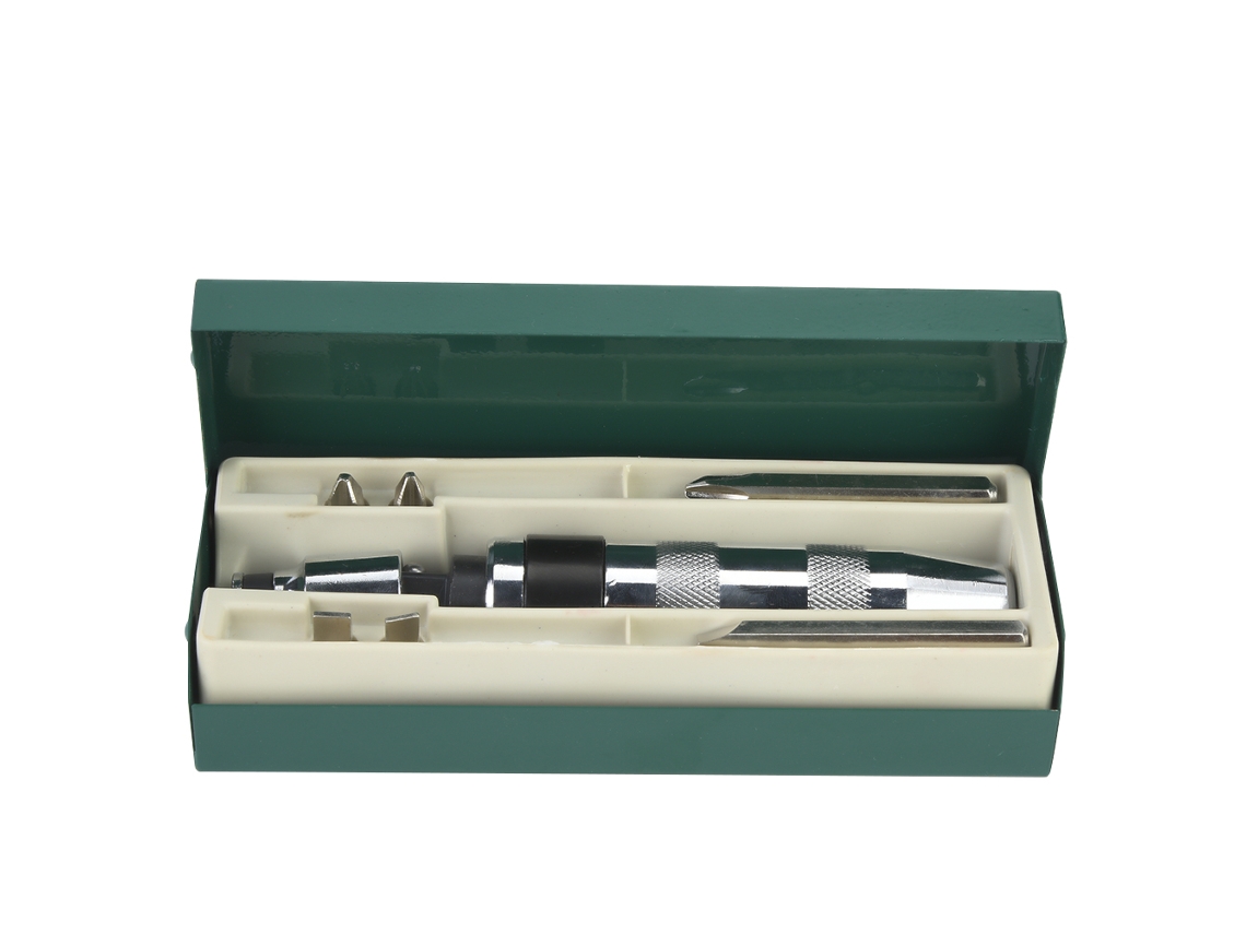 Conjunto De Parafusadeiras De Aço Cromo-vanádio Com Impacto Forte 8mm 1/2" Lâmina Chrome-vanadium