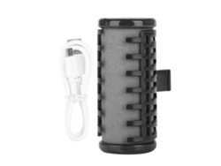 Rulo De Pelo Inalámbrico Recargable Por Usb, Mini Moldeador De Flequillo Eléctrico Transparente (negro)