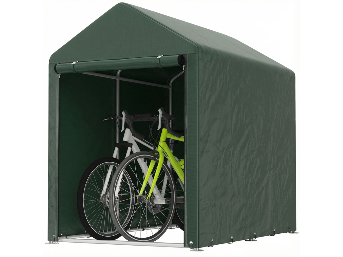 Refugio para herramientas para bicicletas y motocicletas 120x179x165 cm con 2 compartimentos PMM CAPITALI