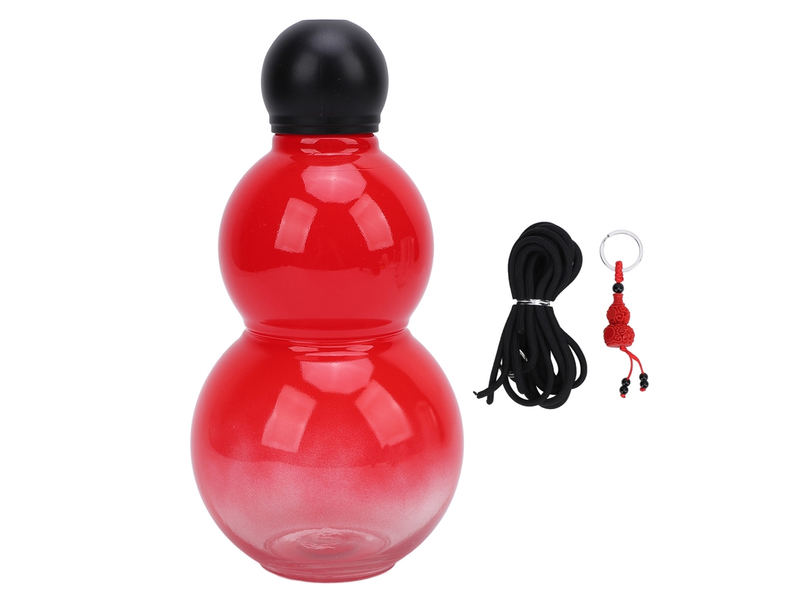 Botella De Agua Calabaza 800ml Capacidad Grande Plástico Pp Pc Estilo Deportivo Para Viaje Rojo