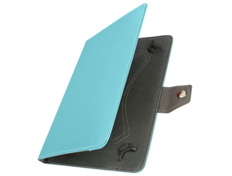 Funda universal tabletas 10 con efecto cuero envejecido Soporte vídeo azul AVIZAR