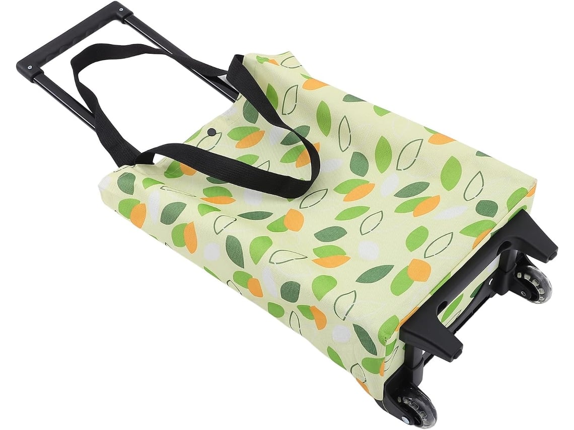 Bolsa De Compras Grande Plegable Con Ruedas De Goma, Bolsa Reutilizable Para Carrito De Compras.