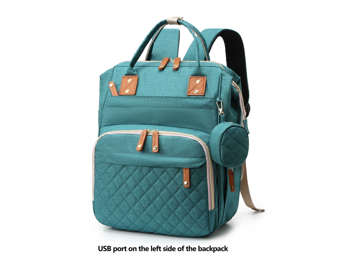 Mochila Para Pañales, Mochila De Viaje Multifuncional, Bolso Cambiador De Maternidad, Gran Capacidad-verde Chrui
