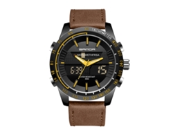 Reloj Deportivo Electrónico Luminoso Sanda Para Adolescentes, Resistente Al Agua, Negro Y Amarillo.