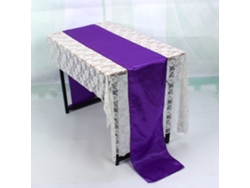 VYLARA Toalha de mesa 30 x 275 cm para decoração de mesa de banquete de casamento (roxa)