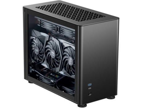 Torre Mini-ITX JONSBO A4 Negra Cristal Templado