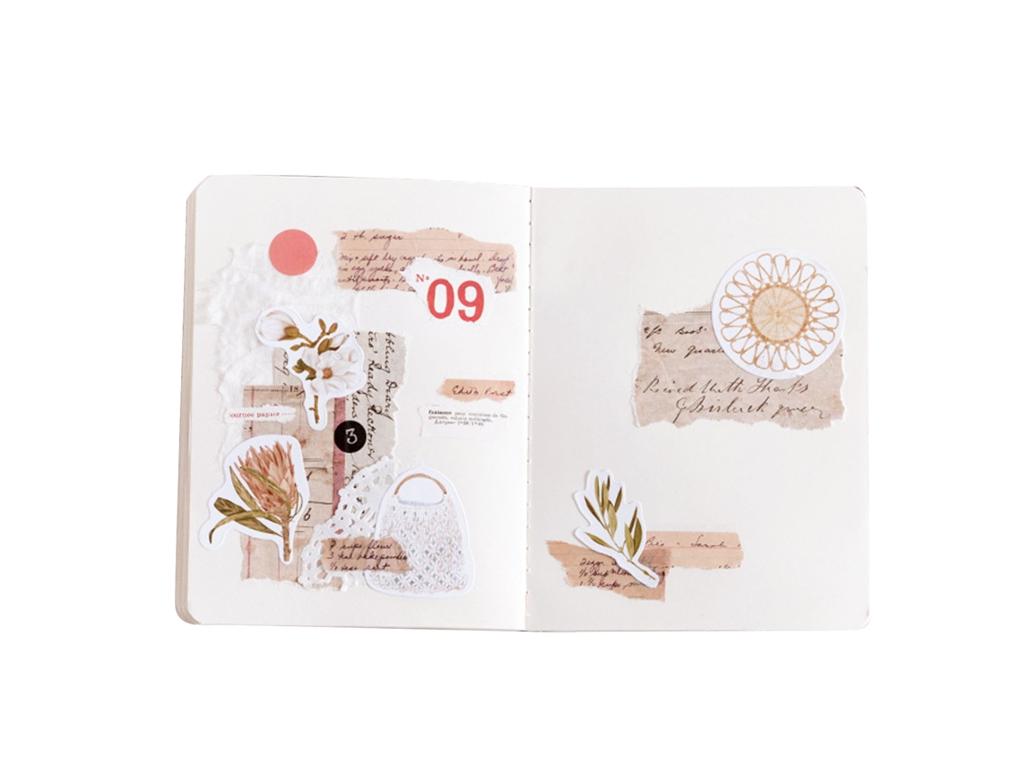 46 pegatinas de plantas florales, pegatinas botánicas, pegatinas decorativas literarias para manualidades, cuadernos, atrapasueños.