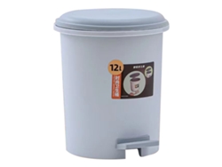 Baok-Liquid con pedal, gran capacidad, multifuncional, para cocina y baño, con tapa gris.
