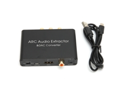 Convertidor Extractor De Audio Arc Dac Con Interfaz Hdmi Para Tv Y Dvd Con Control Remoto De Volumen.