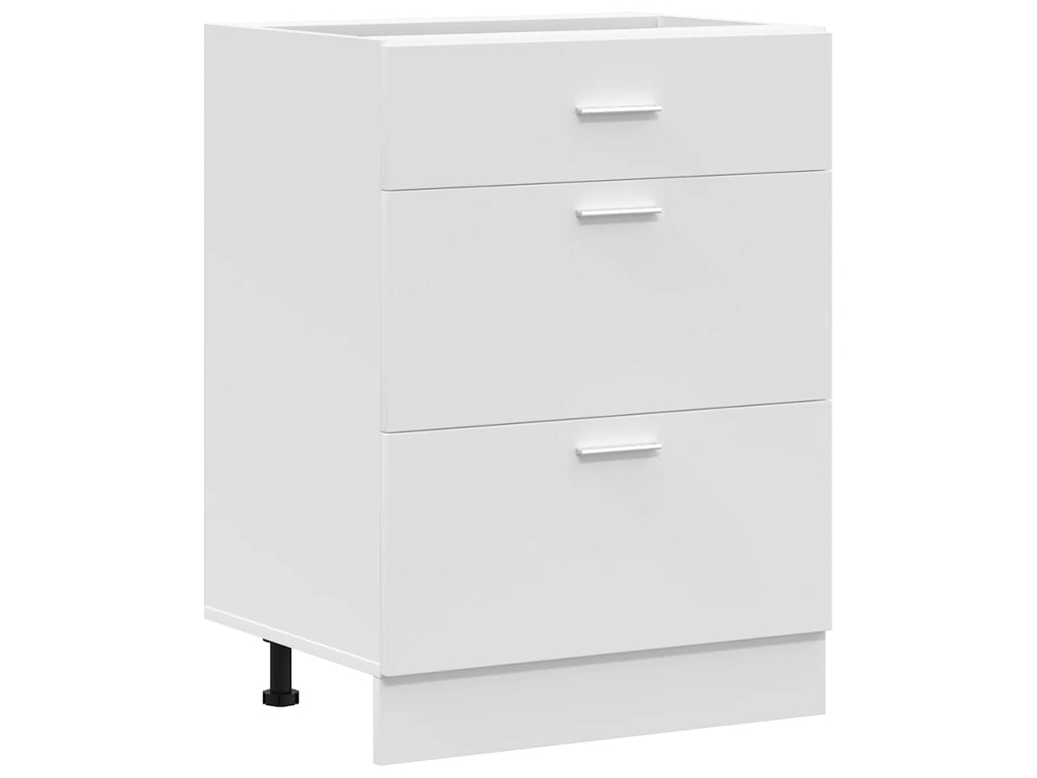 Mueble Bajo De Cocina VIDAXL Blanco Madera contrachapada