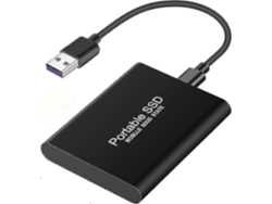 Disco Duro Externo Ssd De 8 Tb Con Usb-c Y Usb 3.1. Almacenamiento Fiable Para Juegos, Estudiantes Y Profesionales (8 Tb, Negro). 40 % De Descuento - Yzy